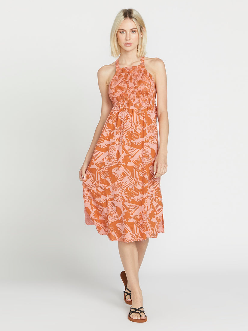 Off Tropic Dress - Burnt Sienna