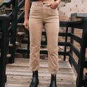 Stoned Straight Pants - Khaki