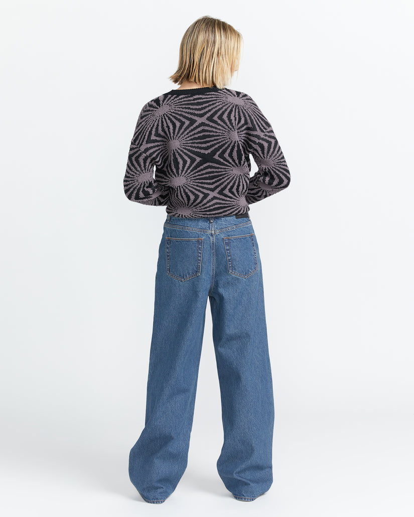 Stoned Boyfriend High Rise Jeans- Indigo Ridge Wash