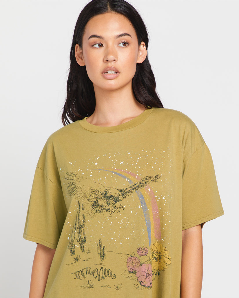 Stones Throw Tee - Seaweed Green