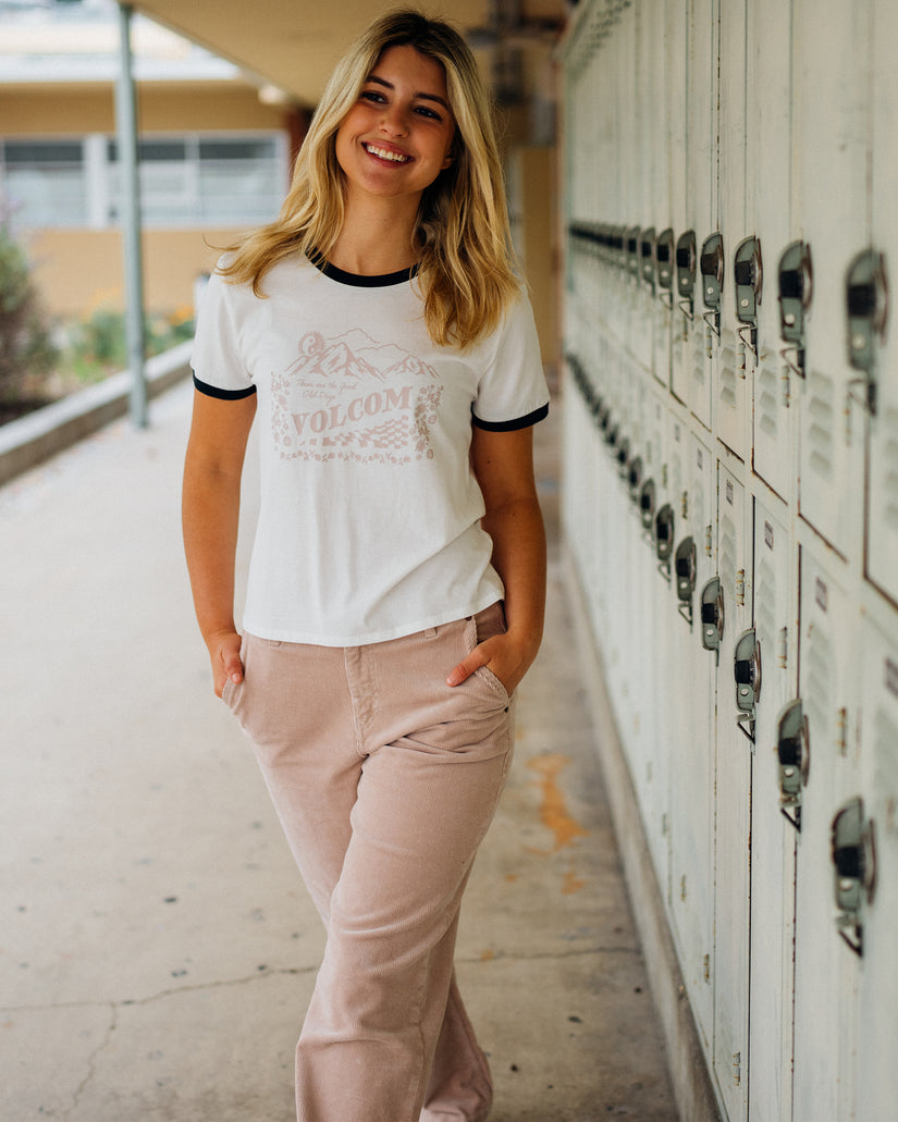 Meet Me There Ringer Tee - Star White