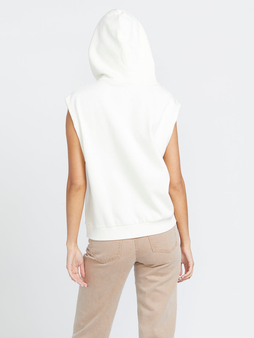 Sleeveless Hoodie - Star White