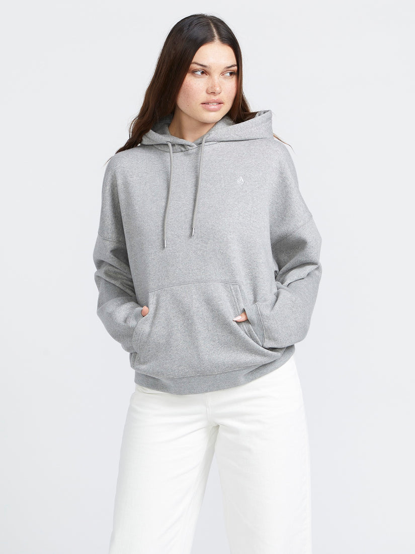 Stone Heart Up Hoodie - Heather Grey