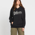 Truly Stoked Boyfriend Pullover Hoodie - Black