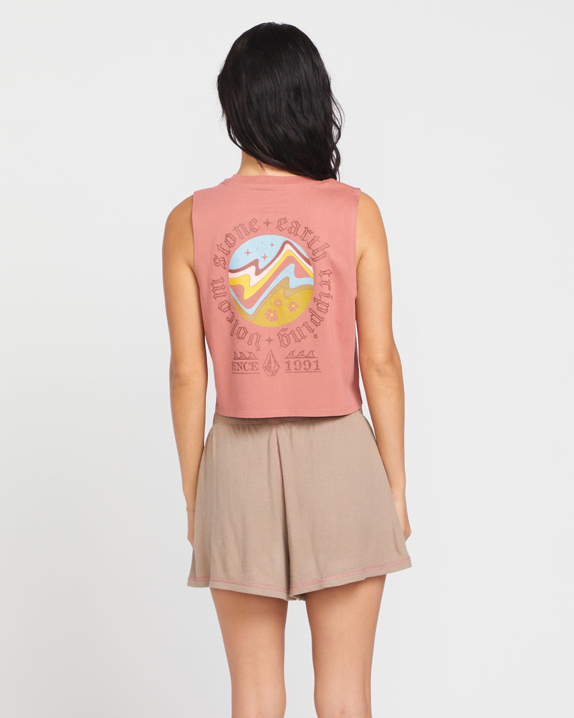 Stone Hour Crop Top - Mauve Rose