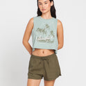 Stone Hour Crop Top - Sea Glass