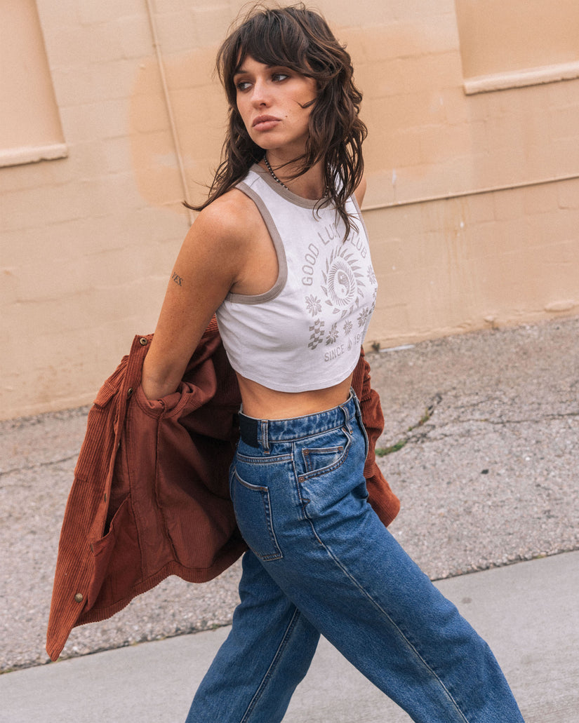 Fun Fever Tank Top - Light Grey