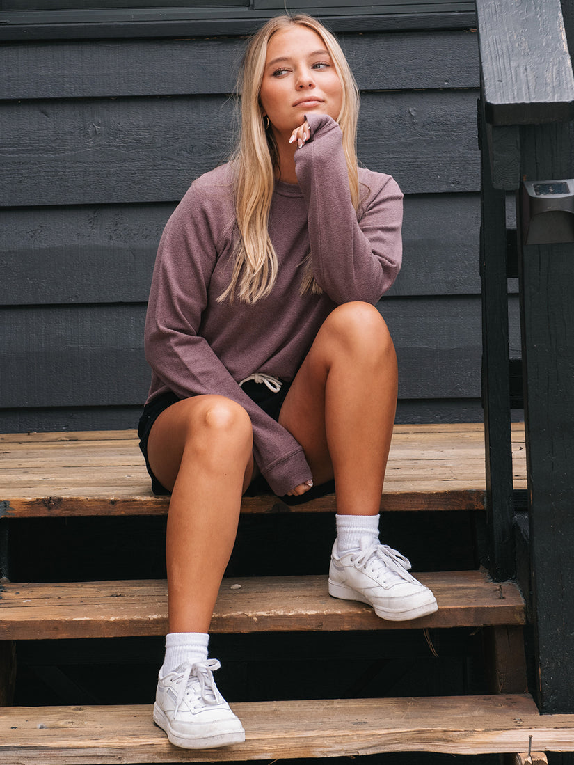 Lived in Lounge Crew Sweatshirt - Acai