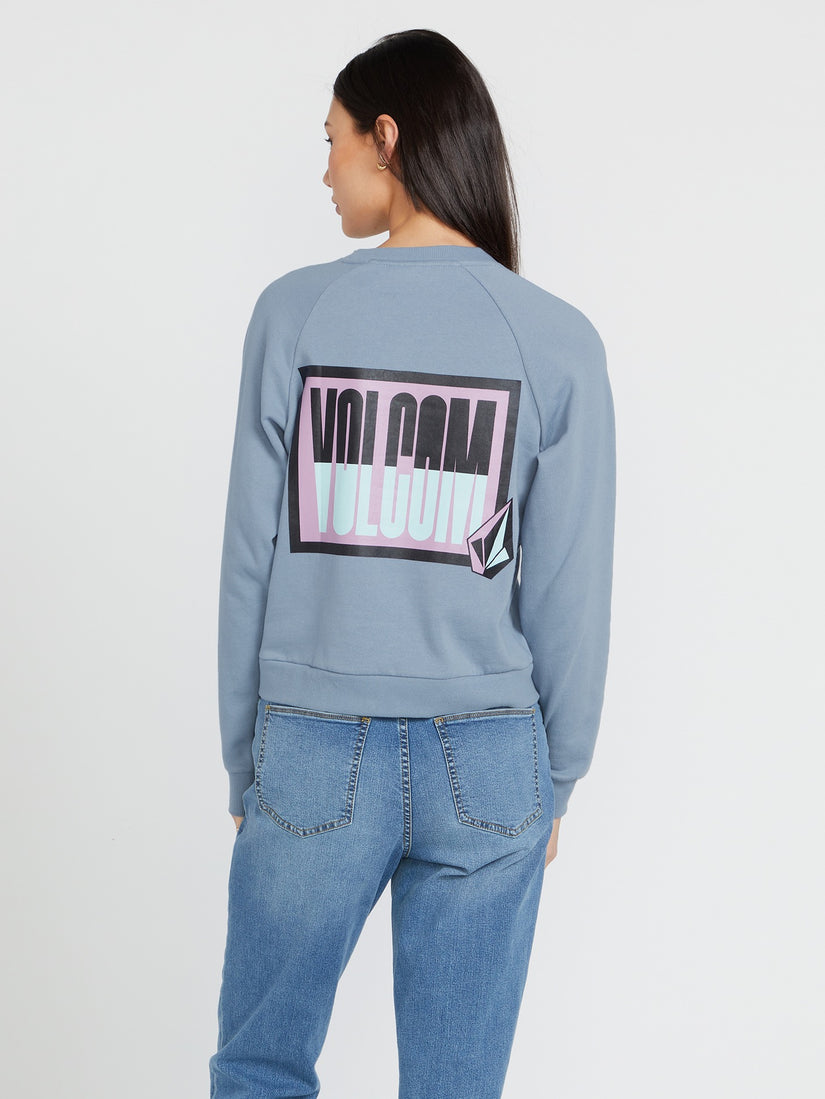 Truly Deal Crew Sweatshirt - Washed Blue