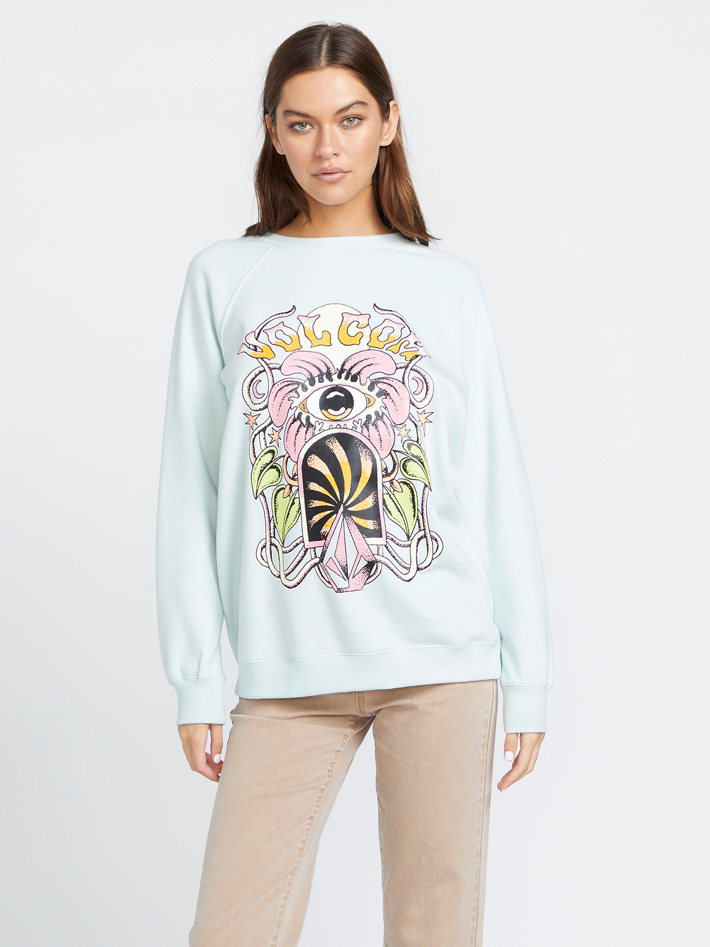 Stone Magic Boyfriend Crew Sweatshirt - Chlorine – Volcom US