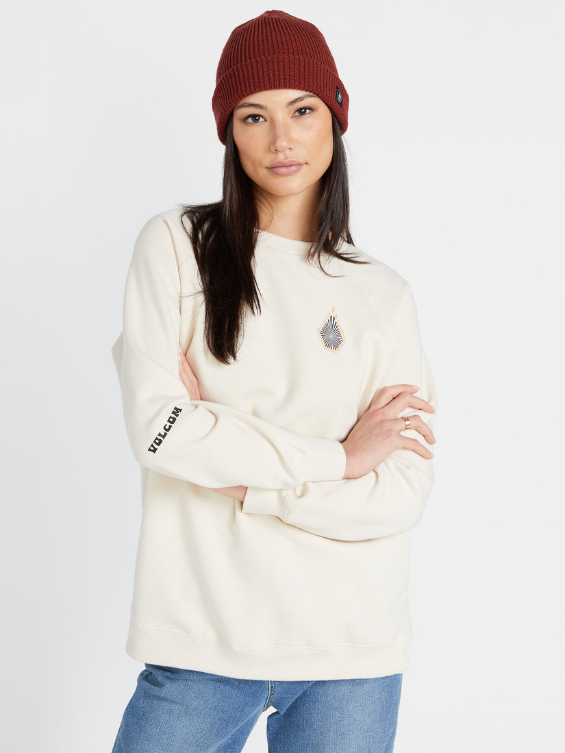 Stone Magic Boyfriend Crew Sweatshirt - Cloud