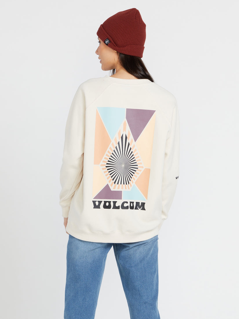 Stone Magic Boyfriend Crew Sweatshirt - Cloud