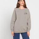 Stone Magic Boyfriend Crew Sweatshirt - Concrete