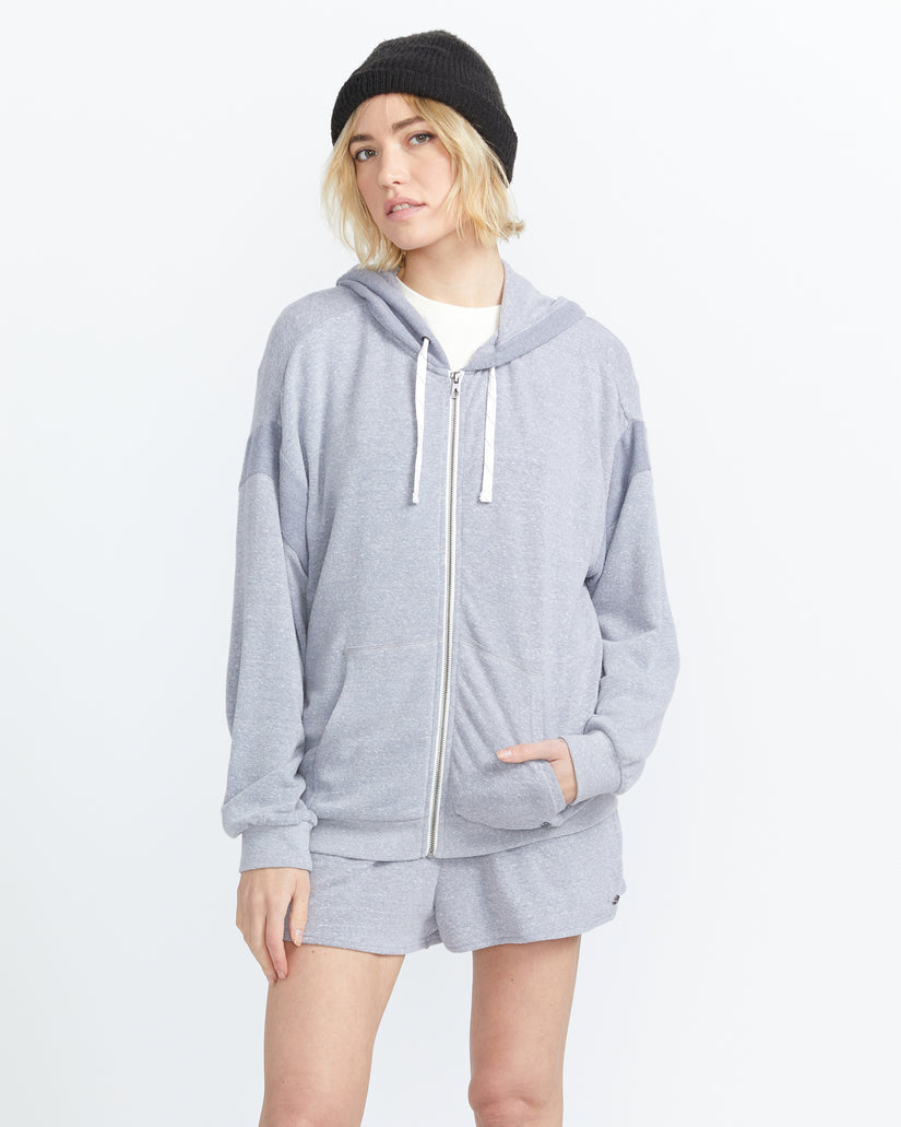 Lived in Lounge Frenchie Zip Hoodie - Denim