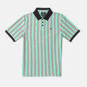 Big Boys Striker Stone Polo Short Sleeve Shirt - Moonbeam