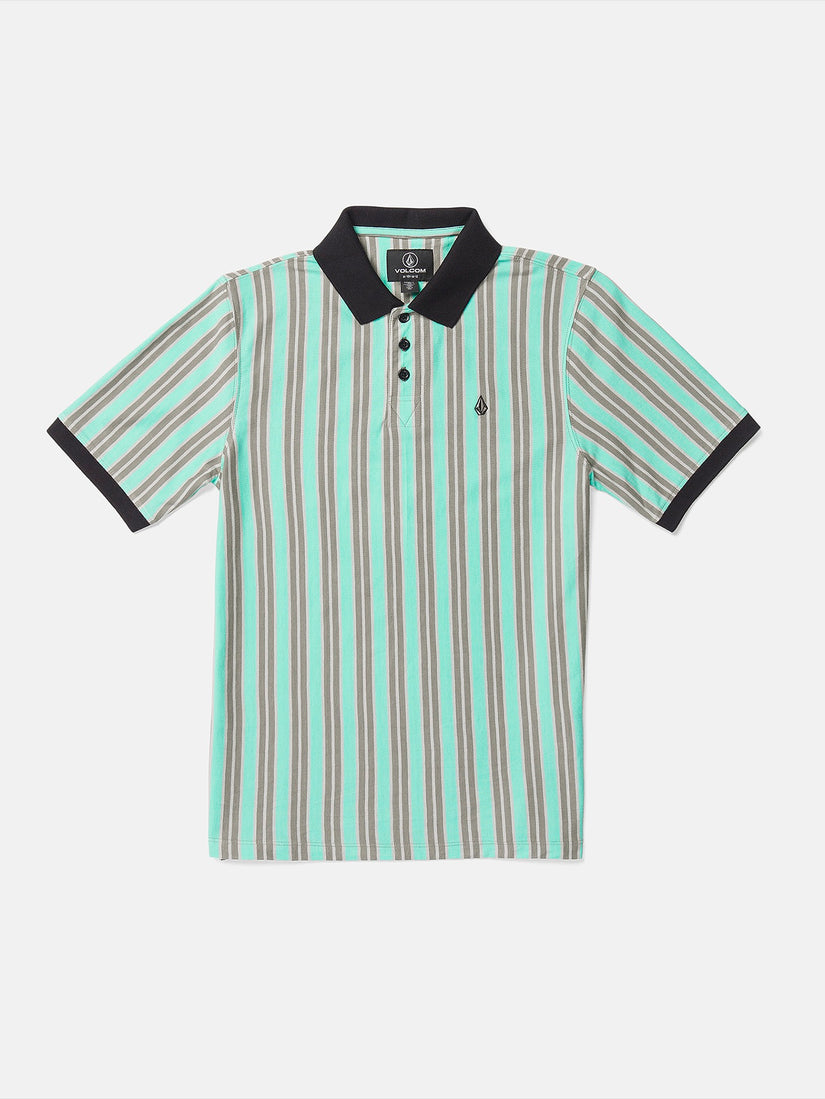 Big Boys Striker Stone Polo Short Sleeve Shirt - Moonbeam