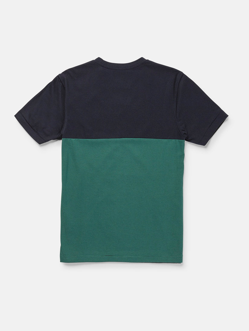 Big Boys Blockstone Crew Short Sleeve Tee - Navy