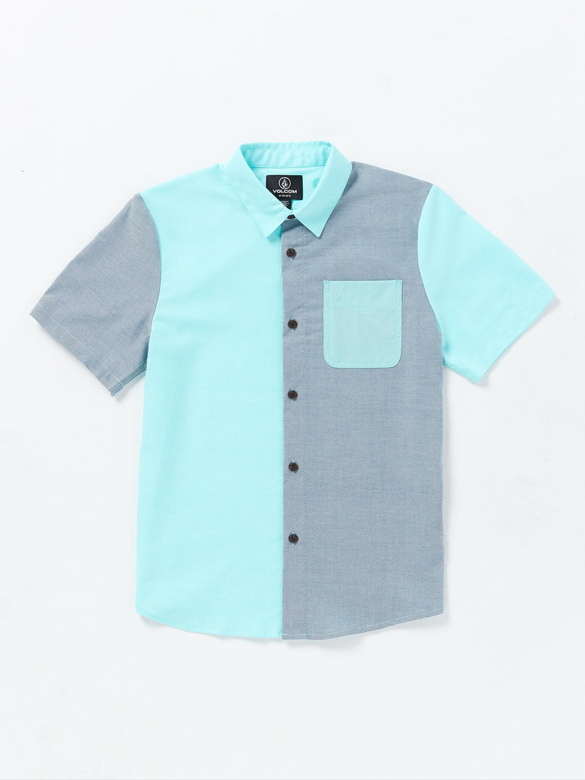 Big Boys Satostone Short Sleeve Shirt - Crete Blue