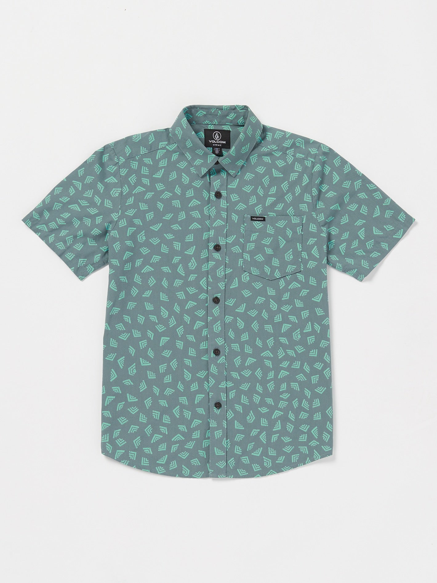 Big Boys Interstone Short Sleeve Shirt - Service Blue | Volcom US