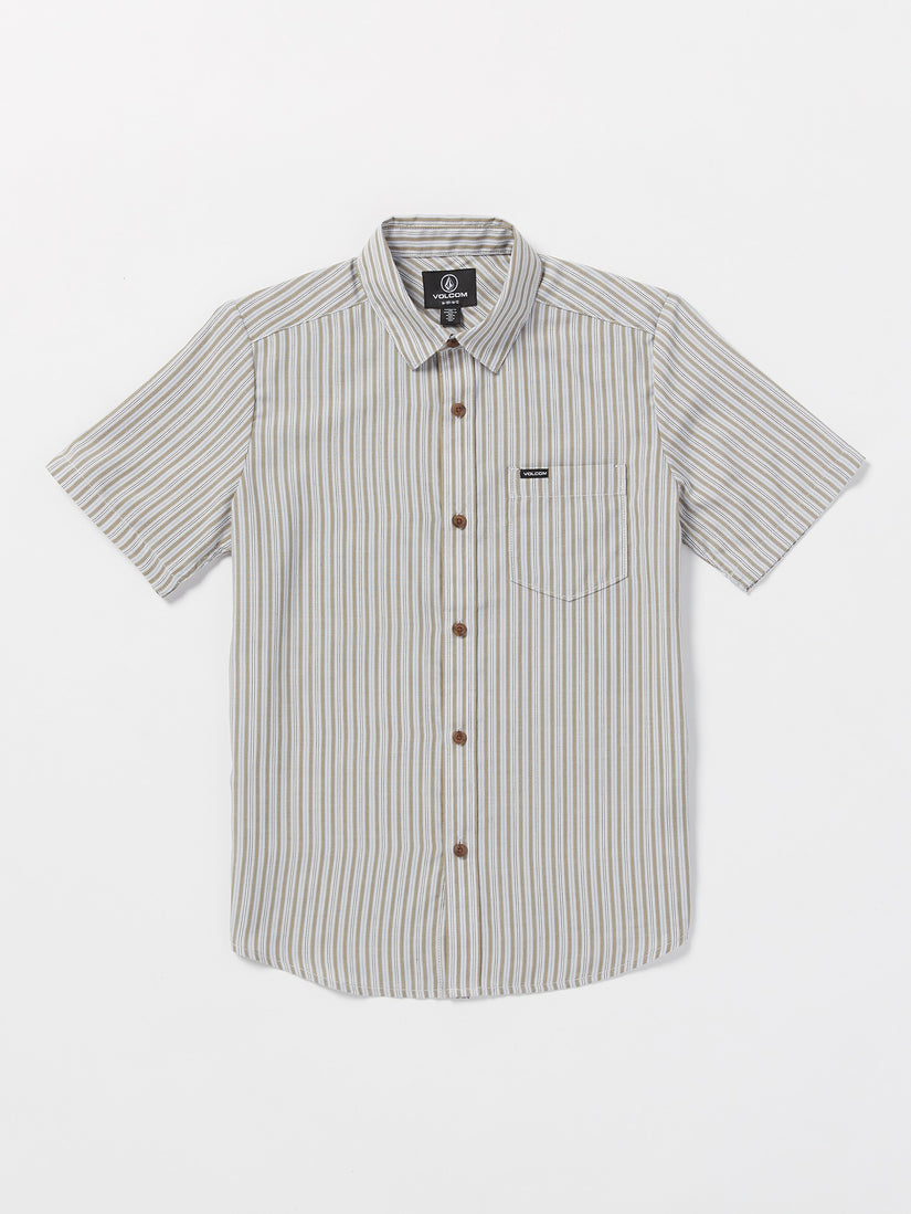 Big Boys Barstone Woven Short Sleeve Shirt - Tower Grey