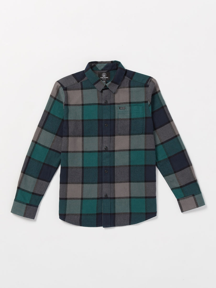 Big Boys Caden Plaid Flannel - Navy