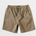 Big Boys Frickin Elastic Waist Shorts - Khaki