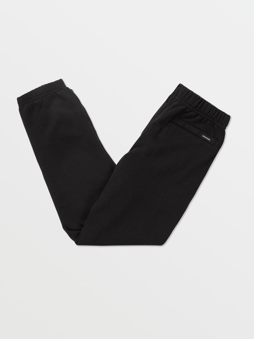 Big Boys Iconic Stone Elastic Waist Fleece Pants - Black