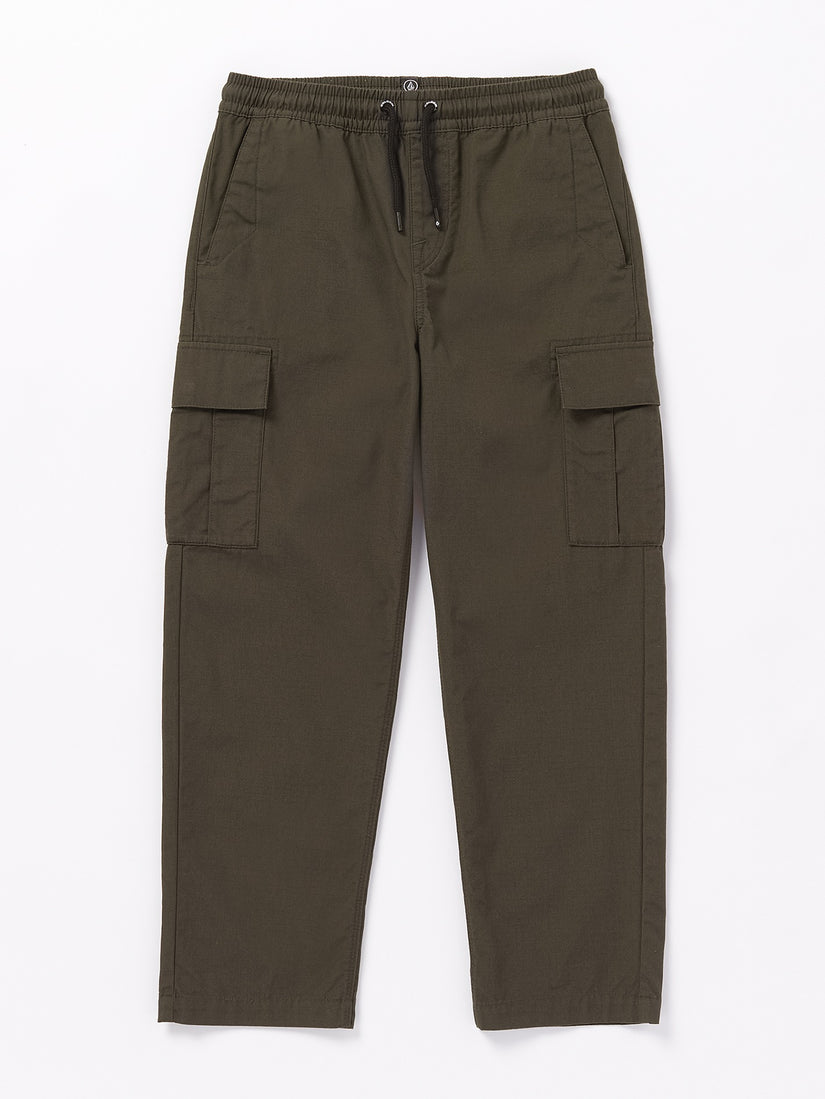 Big Boys March Cargo Elastic Waist Pants - Wren