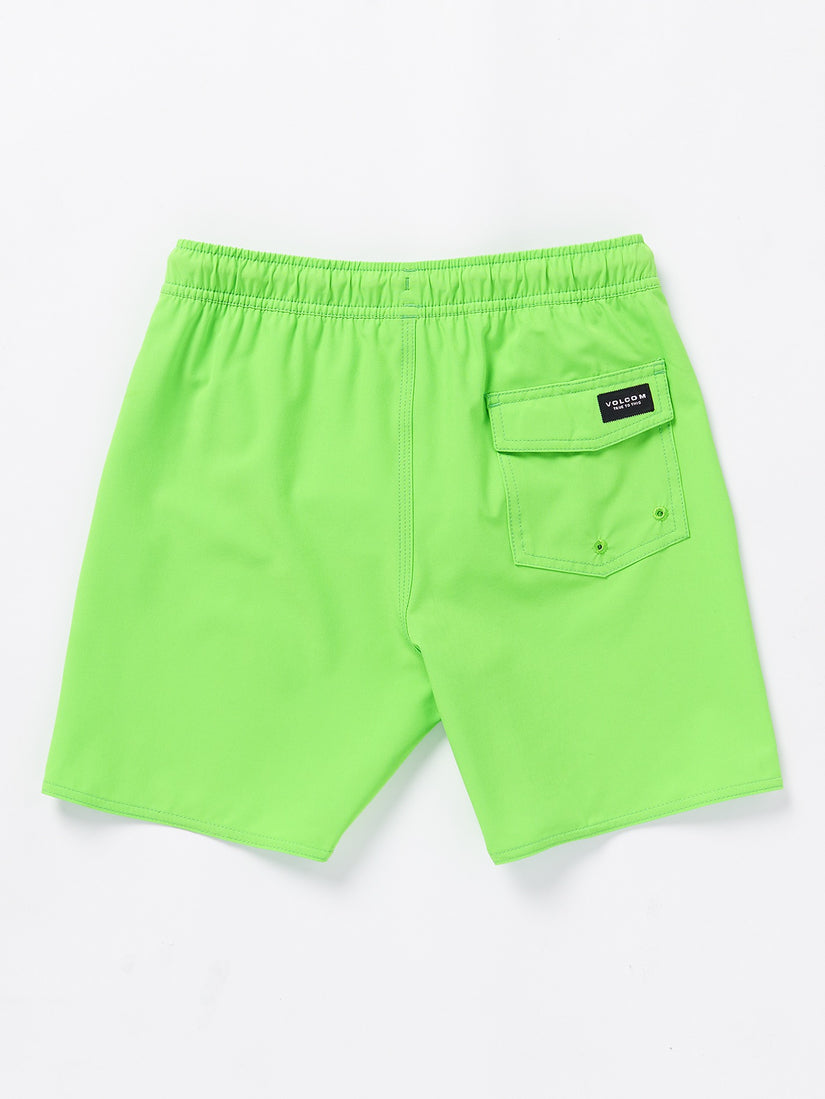 Big Boys Lido Solid Trunks - Electric Green