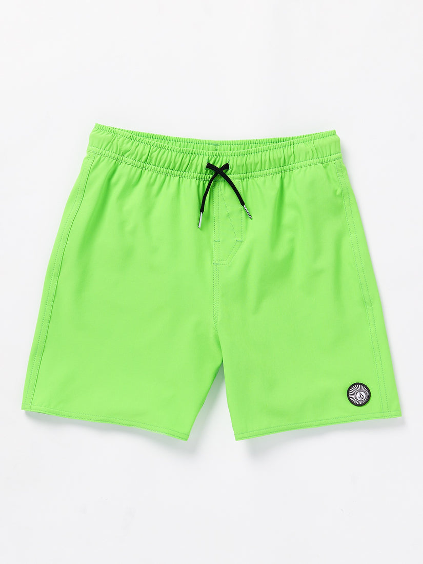 Big Boys Lido Solid Trunks - Electric Green