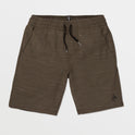 Big Boys Understoned Elastic Waist Hybrid Shorts - Lead