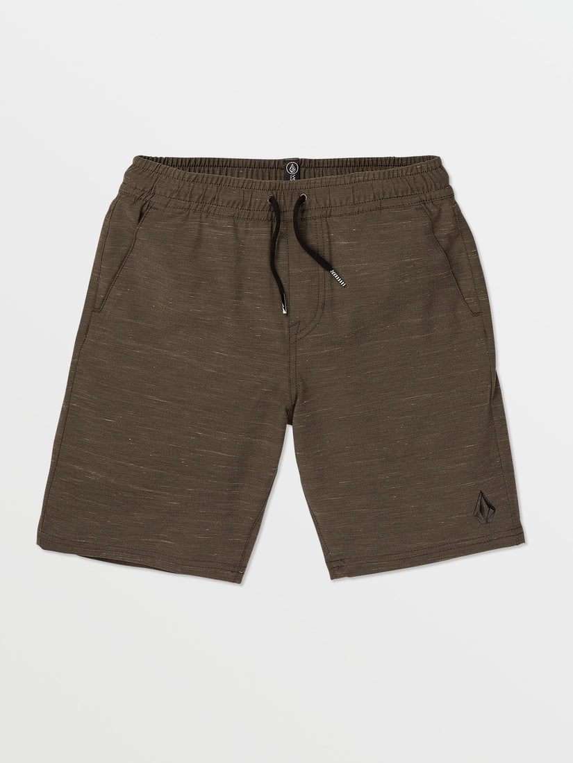 Big Boys Understoned Elastic Waist Hybrid Shorts - Lead