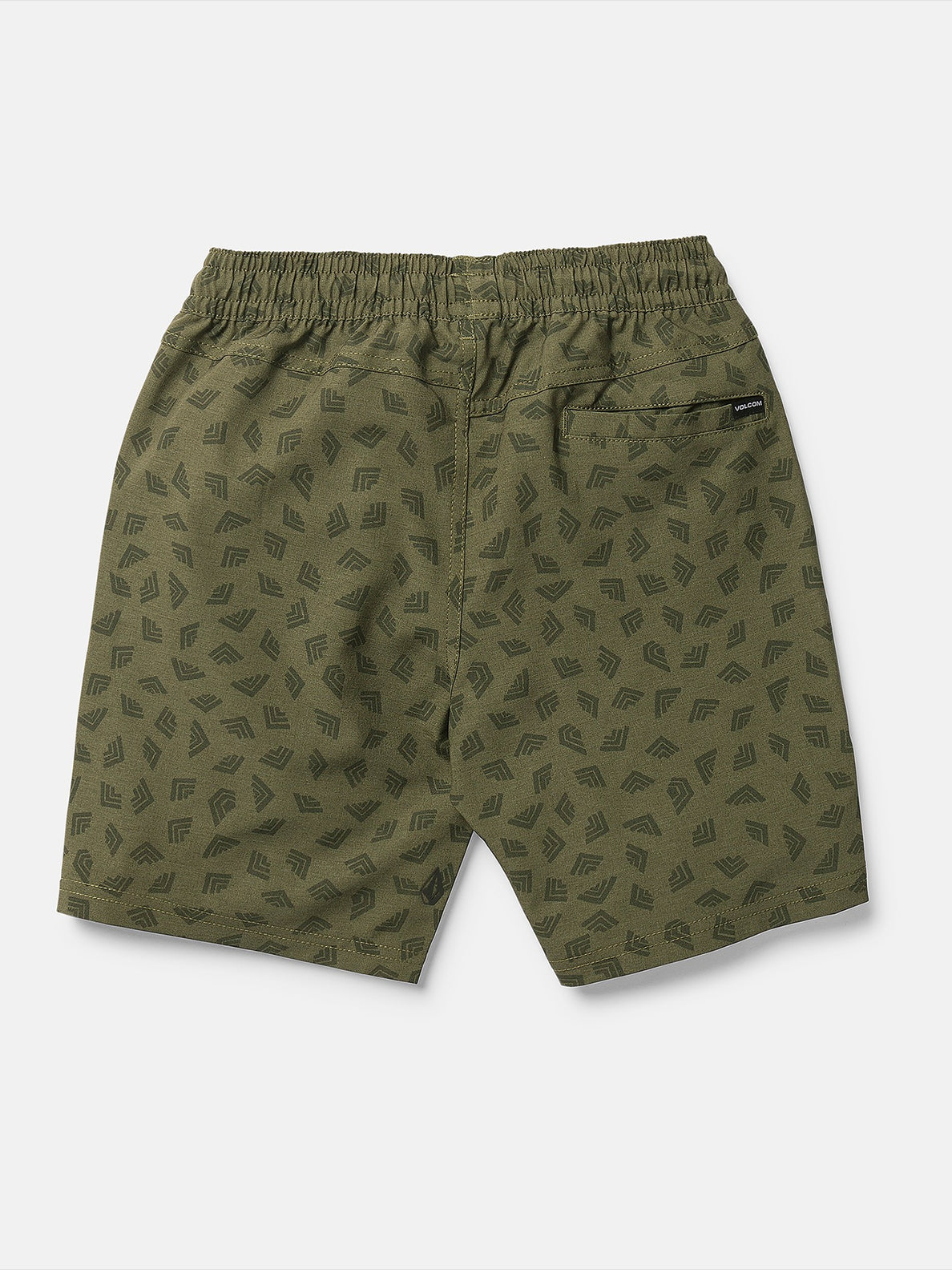 Big Boys Runoff Elastic Waist Hybrid Shorts - Squadron Green 