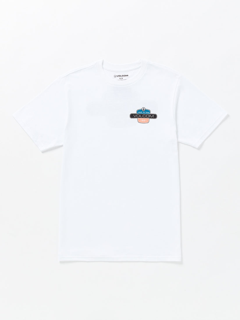 Big Boys Back Fill Short Sleeve Tee - White