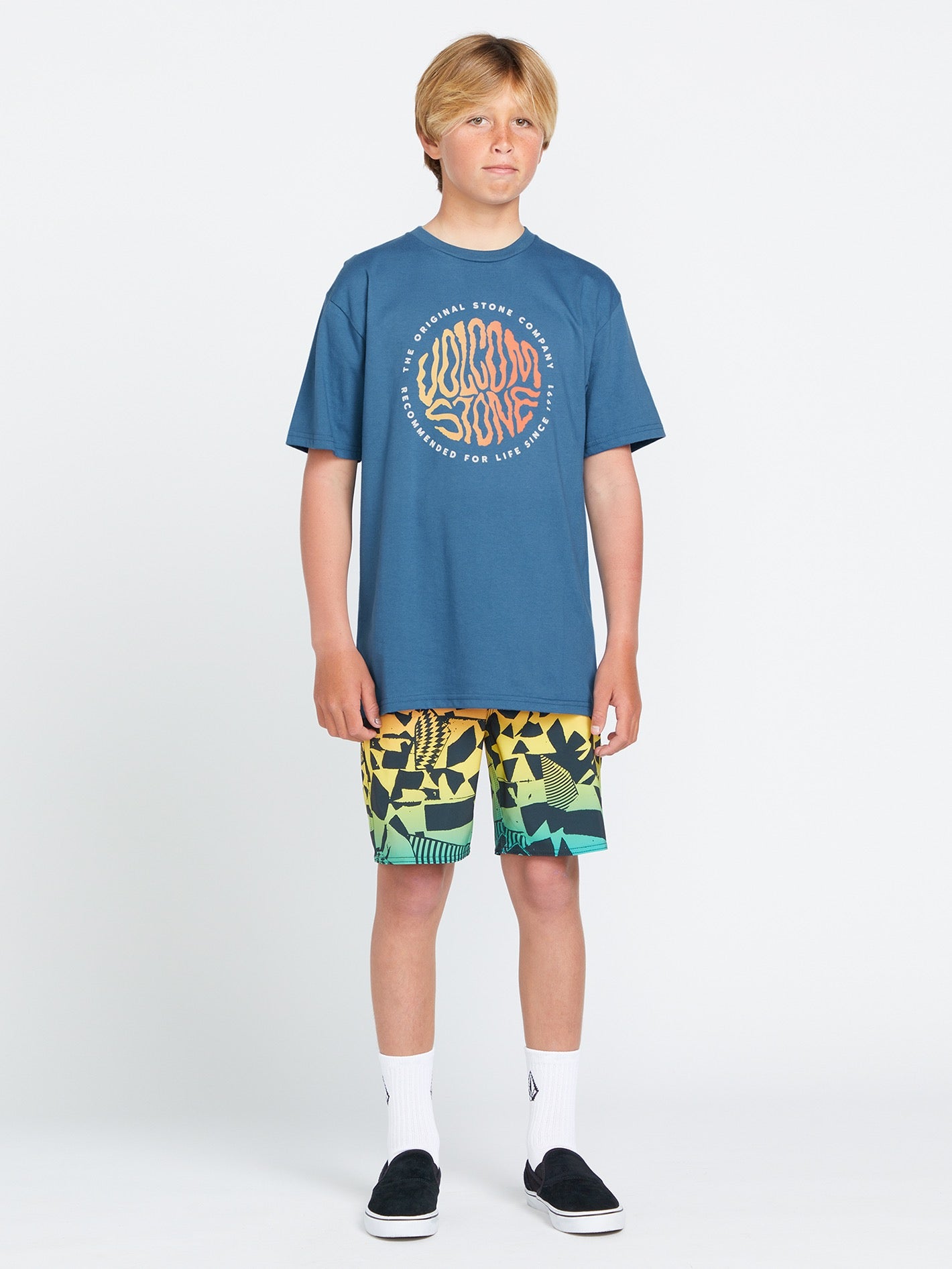 Big Boys Twisted Up Short Sleeve Tee - Dark Blue – Volcom US