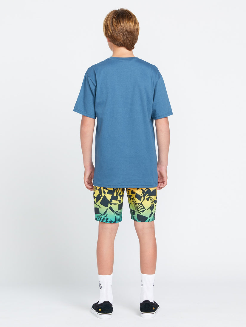 Big Boys Twisted Up Short Sleeve Tee - Dark Blue