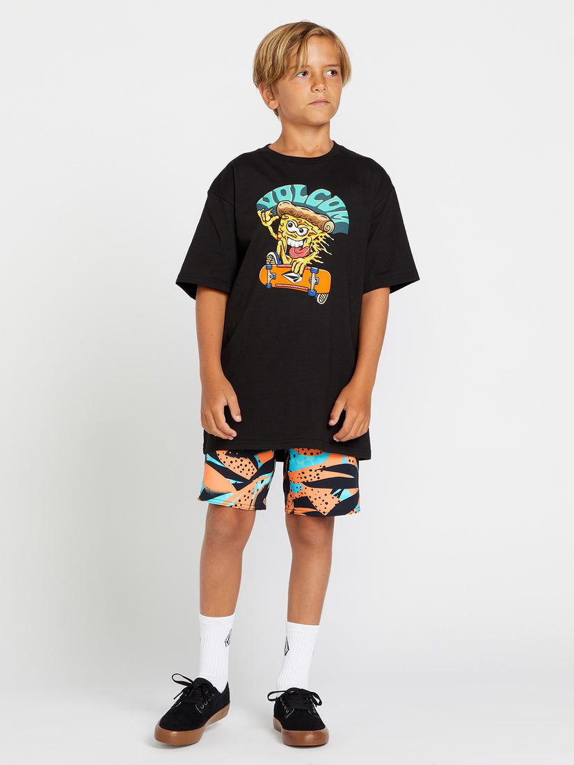 Big Boys Pizzapower Short Sleeve Tee - Black