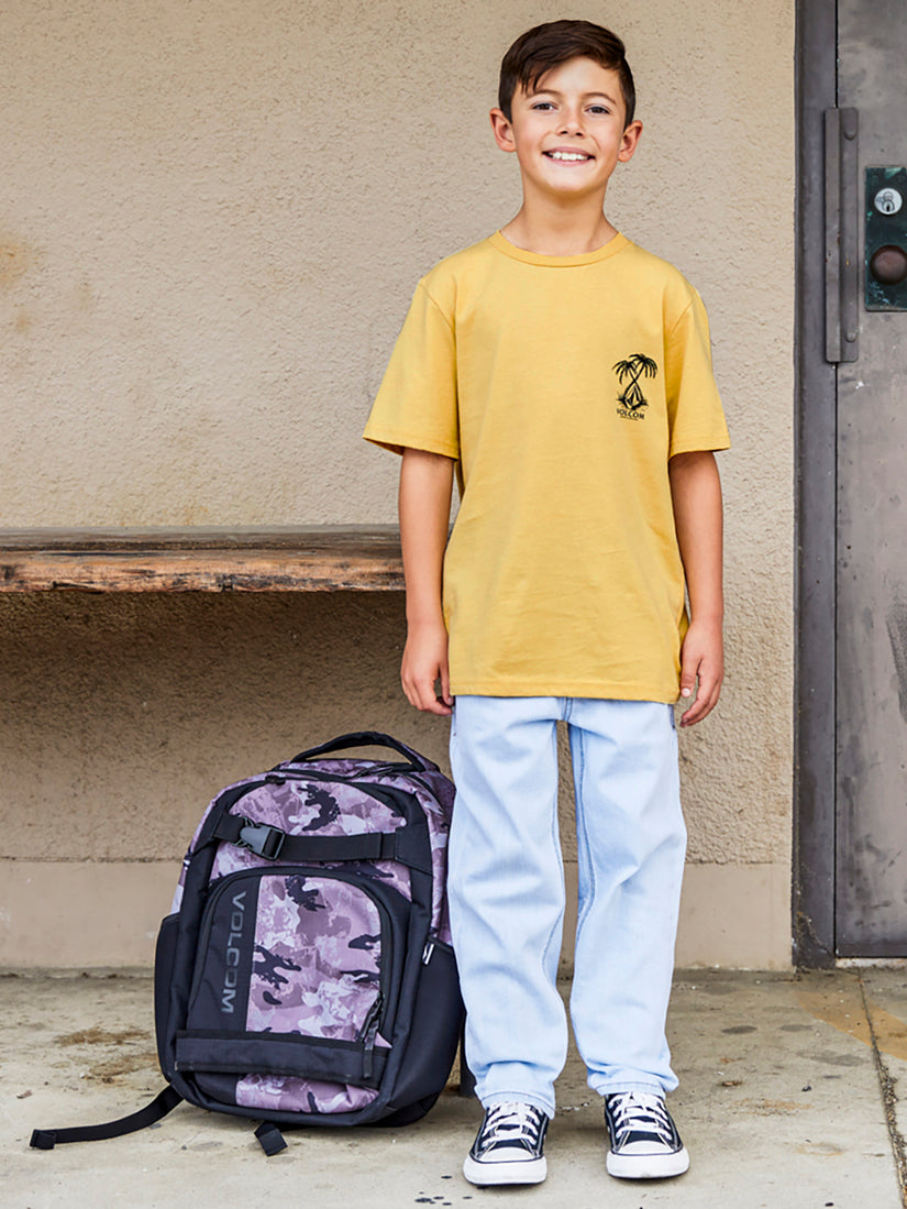 Big Boys Glassy Daze Short Sleeve Tee - Golden Mustard