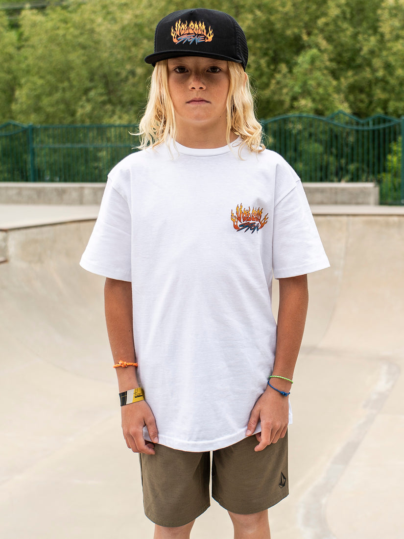 Big Boys Trux Short Sleeve Tee - White