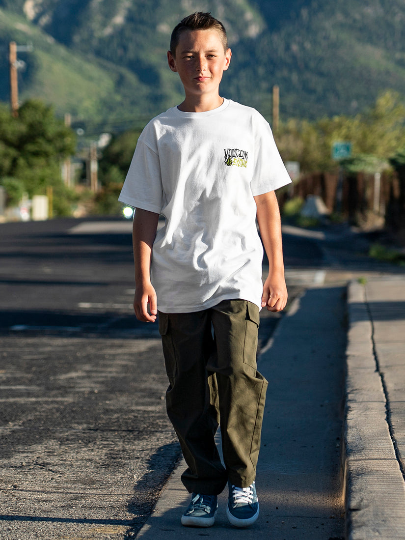 Big Boys Eyecolades Short Sleeve Tee - White