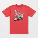 Big Boys Bone Slide Short Sleeve Tee - Flash Red