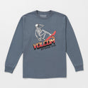 Big Boys Bone Slide Long Sleeve Tee - Dark Slate