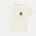 Big Boys Flamed Short Sleeve Tee - Off White