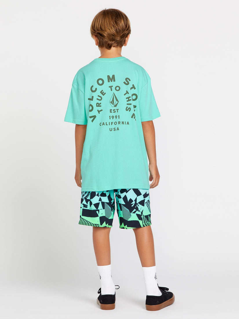 Big Boys Tennon Short Sleeve Tee - Dusty Aqua