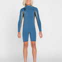 Big Boys Modulator 2mm Chest Zip Long Sleeve Springsuit - Cruzer Blue