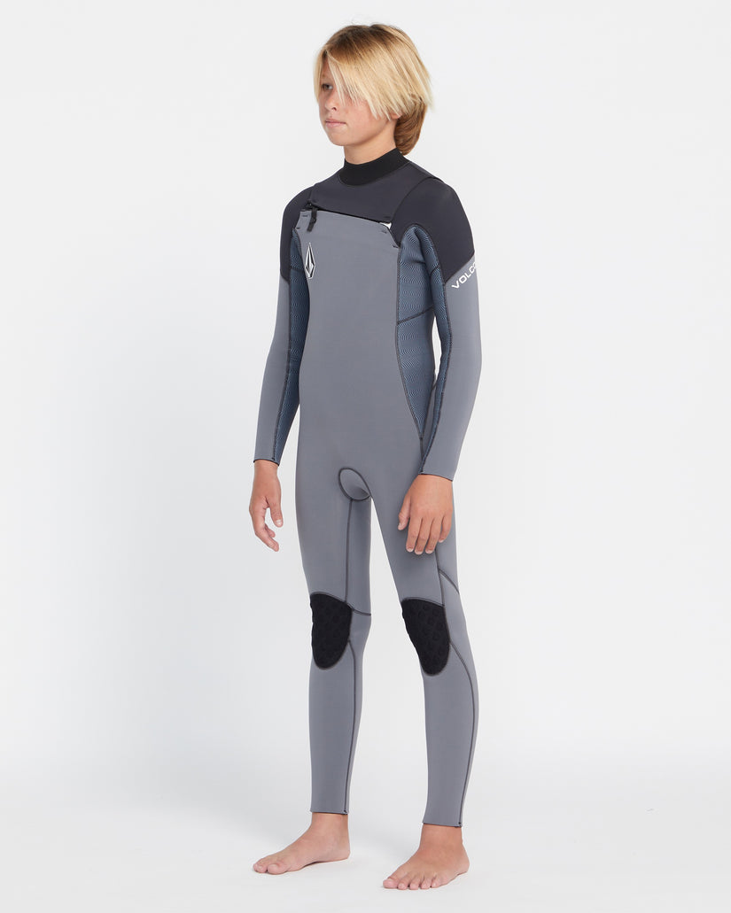 Big Boys Modulator 3/2mm Chest Zip Long Sleeve Fullsuit - Charcoal