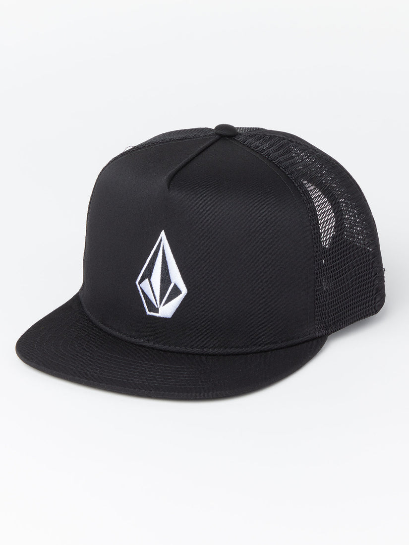 V Full Stone Trucker Hat - Black