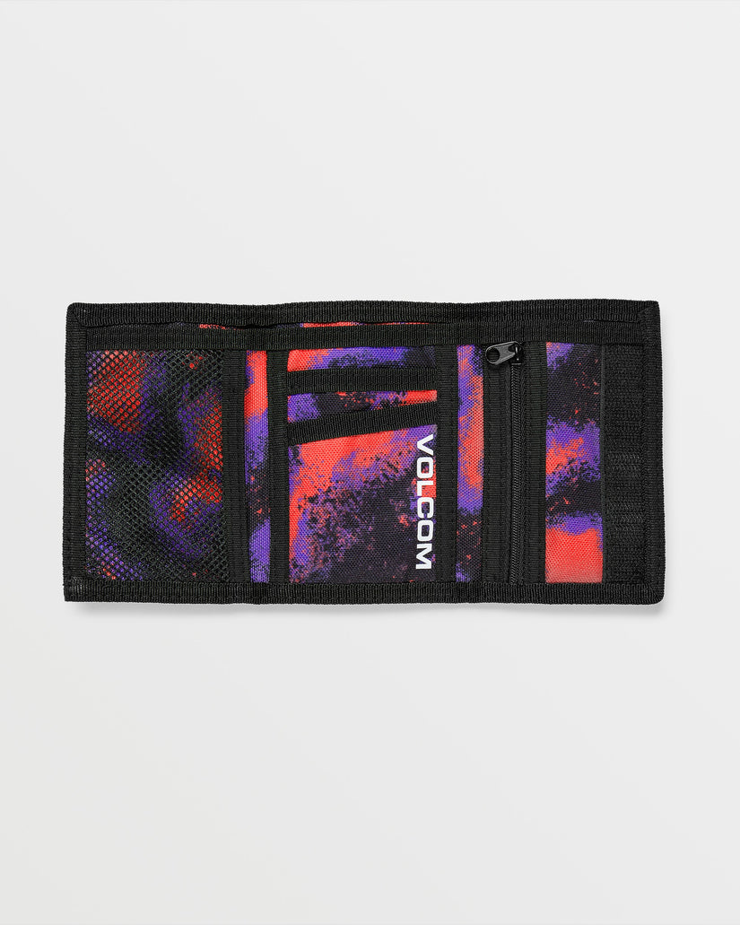 Box Stone Wallet - Bright Red