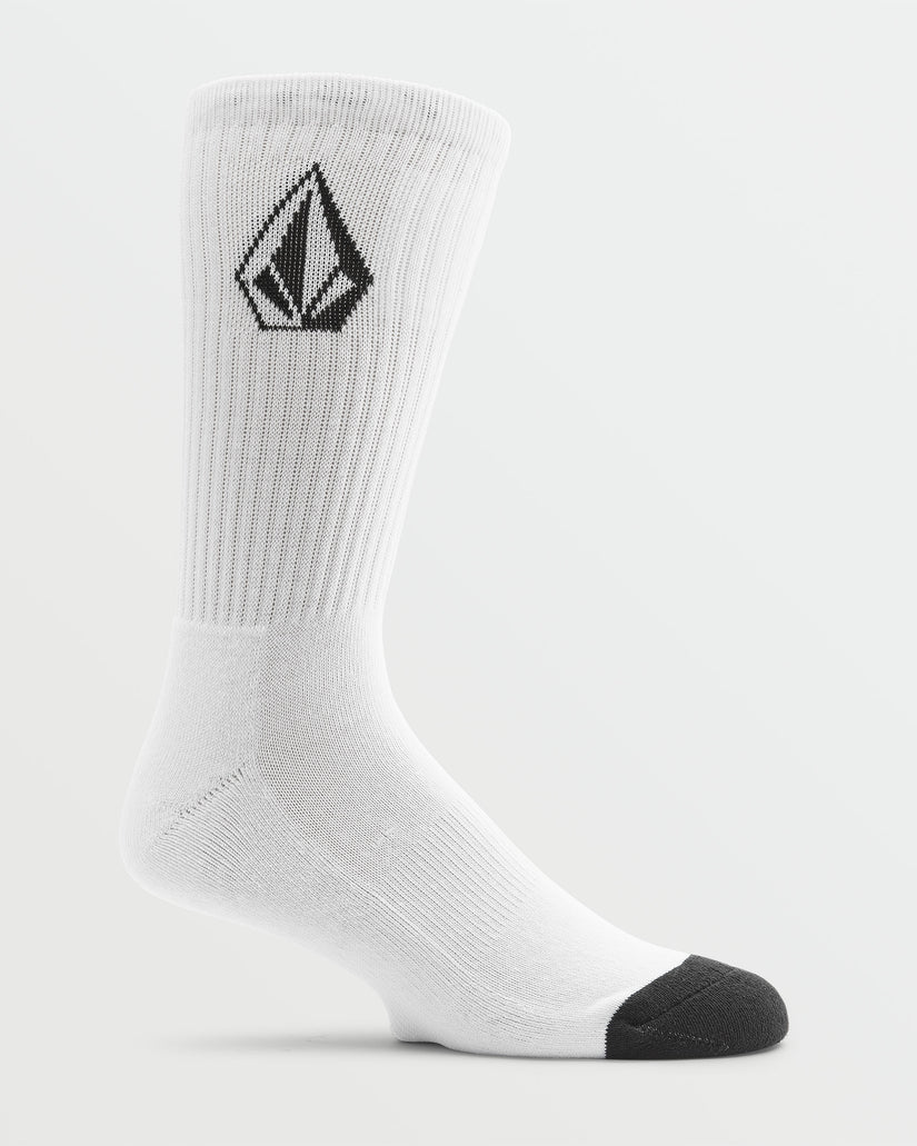 Full Stone Sock 3 Pack - White