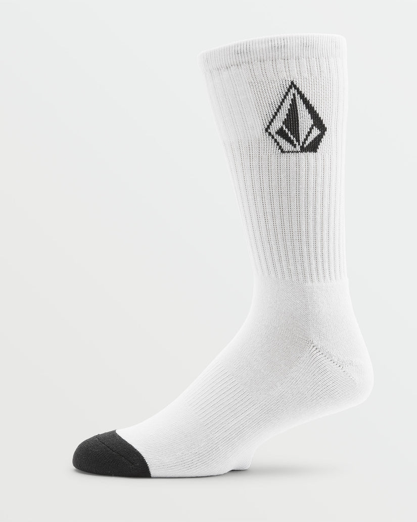 Full Stone Sock 3 Pack - White